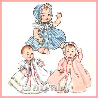 Vintage 1950s Doll Clothes Pattern ~ 13 14 Tiny Tears, Betsy Wetsy