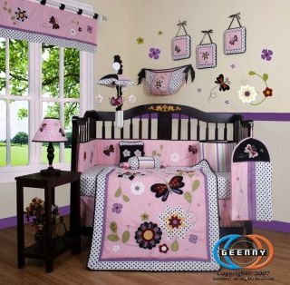 Newly listed Daisy Flower 13P Baby CRIB BEDDING SET