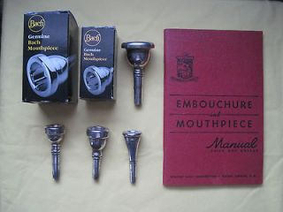 VINCENT BACH Mouthpieces + 1954 Edition Bach Embouchure & Mouthpiece