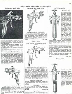 1951 ad Black Arrow Auto Automotive Paint Spray Guns Accessories