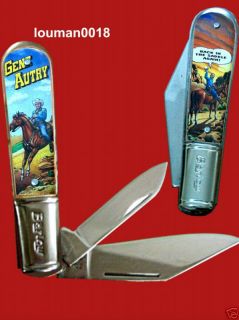 Gene Autry Sunset Barlow Western Cowboy Novelty Knife