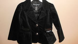 Baby Phat Girls Pea Coat / Jacket Black 4T