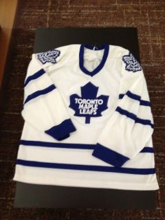vintage 80s CCM TORONTO MAPLE LEAFS SEWN NHL jersey shirt MUST SEE