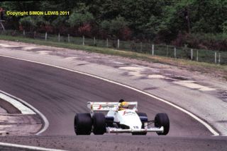 AYRTON SENNA Toleman TG184 Hart Turbo. French GP 1984