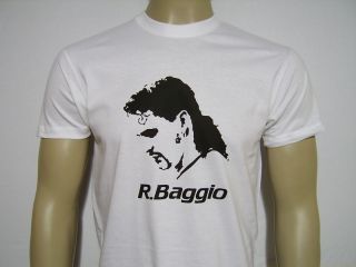 ROBERTO BAGGIO FOOTBALL T SHIRT ITALY LEGEND MENS FL127