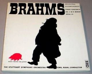 BRAHMS PIANO CONCERTO NO.1   Music Minus One LP