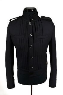 BALENCIAGA Black Wool Military Jacket