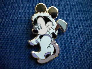 Disney Minnie Mouse Haunted Mansion Bride Constance w/Axe Trading Pin