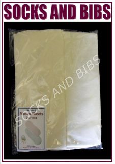 Moses Basket Cotton Jersey Fitted Sheets Cream/Cream 100% cotton