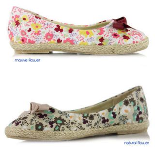 Girls Flower Flat Espadrille Accent Round toe Slip on Cute Multi Color