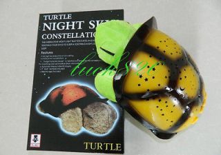 Kid Baby Sleep Turtle Night Light Stars Led Lamp Projector Toy