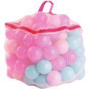 100 SOFT PLAY BALL POOL/PIT REPLACEMENT PLASTIC BALLS ASSORTED PINK