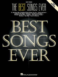 The Best Songs Ever Easy Piano Sheet Music Vocal Melody Lyrics Book
