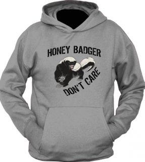 Honey Badger Dont Care Funny Animal Hoodie Tee T Shirt