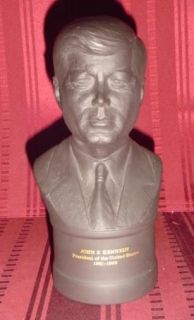 Wedgwood Black Basalt Bust of President John F. Kennedy   Limited