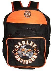Harley Davidson Kids Backpack with Insulated Lunch Tote School