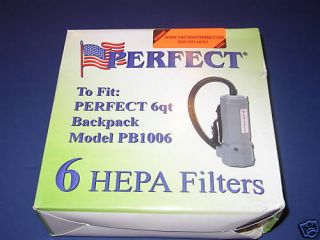 Perfect PB1006 BackPack Vacuum Cleaner Bags 151802