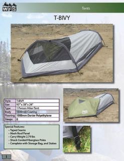 Bivy tent, 1 person, camping, hiking, backpacking