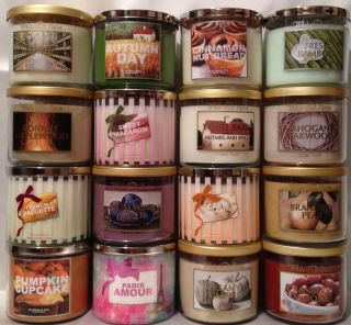 Bath & Body Works CANDLE 14.5 oz 3 wick choice holiday fall winter