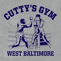 CUTTYS GYM The Wire BOXING Baltimore Barksdale T Shirt
