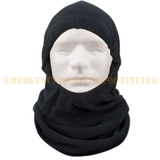 Black Polar Fleece Adjustable Balaclava Cold Weather Face Mask