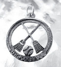 Broomball Sterling silver .925 pendant charm jewelry