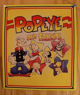 Popeye & Friends Tin Sign Animated Cartoons Comics Kings Featured