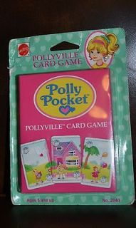 NIP Mattel Pollyville Card Game #2040 Polly Pocket 1994 Bluebird Toys