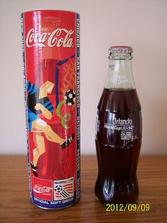 Soccer Futbol 1994 Orlando Coca Cola Coke Bottle Bank Advertisement