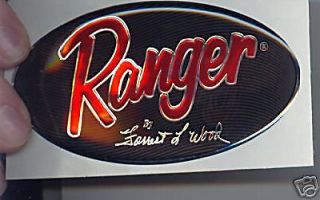 RANGER BOAT DECAL   Raised domed Oval   by FLW   NEW *