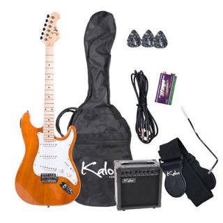 39 ELECTRIC GUITAR PACK+15W AMP+Tuner+Gigb ag ~AMBER