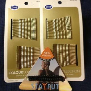 Goody Bobby Pins 2 50 Pack (Hair Barrette) Blonde New Plus Free Gift