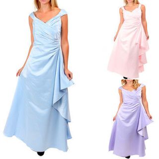 Sexy Womens Long Maxi Dress Asymmetrical Pleated Gown With Extra Side