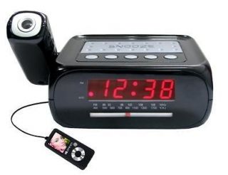 SUPERSONIC SC 371 Digital Projection Alarm Clock with AM FM Radio AUX