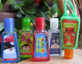 Bath Body Works Anti Bacterial Hand Sanitizer Gel Kids Christmas x5 w