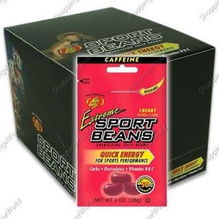 CHERRY Energizing SPORT BEANS by Jelly Belly ~ Case