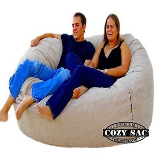 Bean Bag Chair Love Seat By Cozy Sac 6 Micro Suede Huge Large Sack