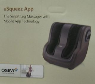 OSIM® uSqueez® Application Controlled Foot and Calf Massager App BLK