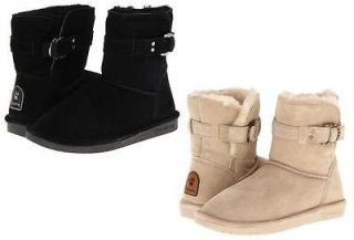 BEARPAW TESSA WOMENS SUEDE CASUAL WINTER ANKLE BOOT SHOES ALL SIZES