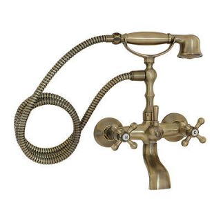 OPEN BOX   Antique Brass Clawfoot Tub Bathtub Faucet Hand Shower