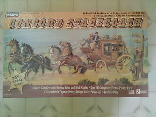 LINDBERG 1/16 CONCORD STAGECOACH MODEL KIT #70351 OVER 2 1/2 FEET LONG