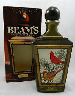 Jim Beams Collection Decanter Bottle Cardinal Bird XVIII James