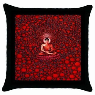 NEW SET OF 2 RED BUDDHA CUSHION THROW PILLOW CASE COVERS DAY BED