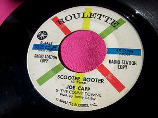 JOE CAPP & THE COUNT DOWNS   Scooter Booter   45 rpm   Roulette 4458