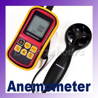 LCD Thermo Digital Anemometer Speed Temp Wind Scale New