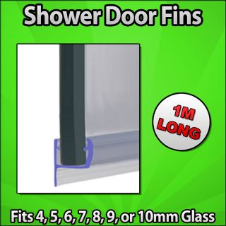 Shower Enclosure Screen Bottom Fin Seals For Glass Doors 1M