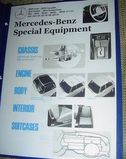 Mercedes SPECIAL EQUIPMENT W113 280SL 250SL PAGODA 1968   1971 FOCUS