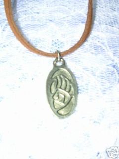 TRIBAL BEAR CLAW PAW PEWTER PENDANT 18 SUEDE NECKLACE