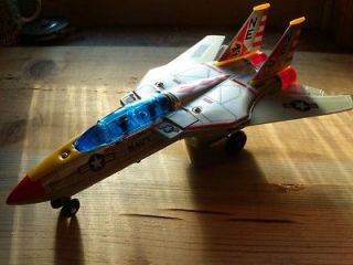 Son Ai Toys Tomcat F 14A Jet Fighter Battery Operated Tin Toy   Taiwan