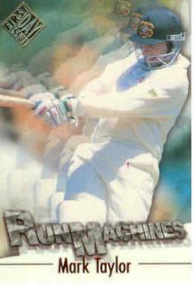 1997 Futera Cricket Decider 1st Day Issue Run Machine RM3 Mark Taylor